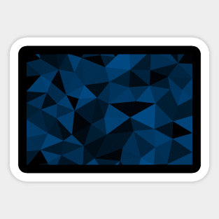 Dark blue and black geometric mesh pattern Sticker